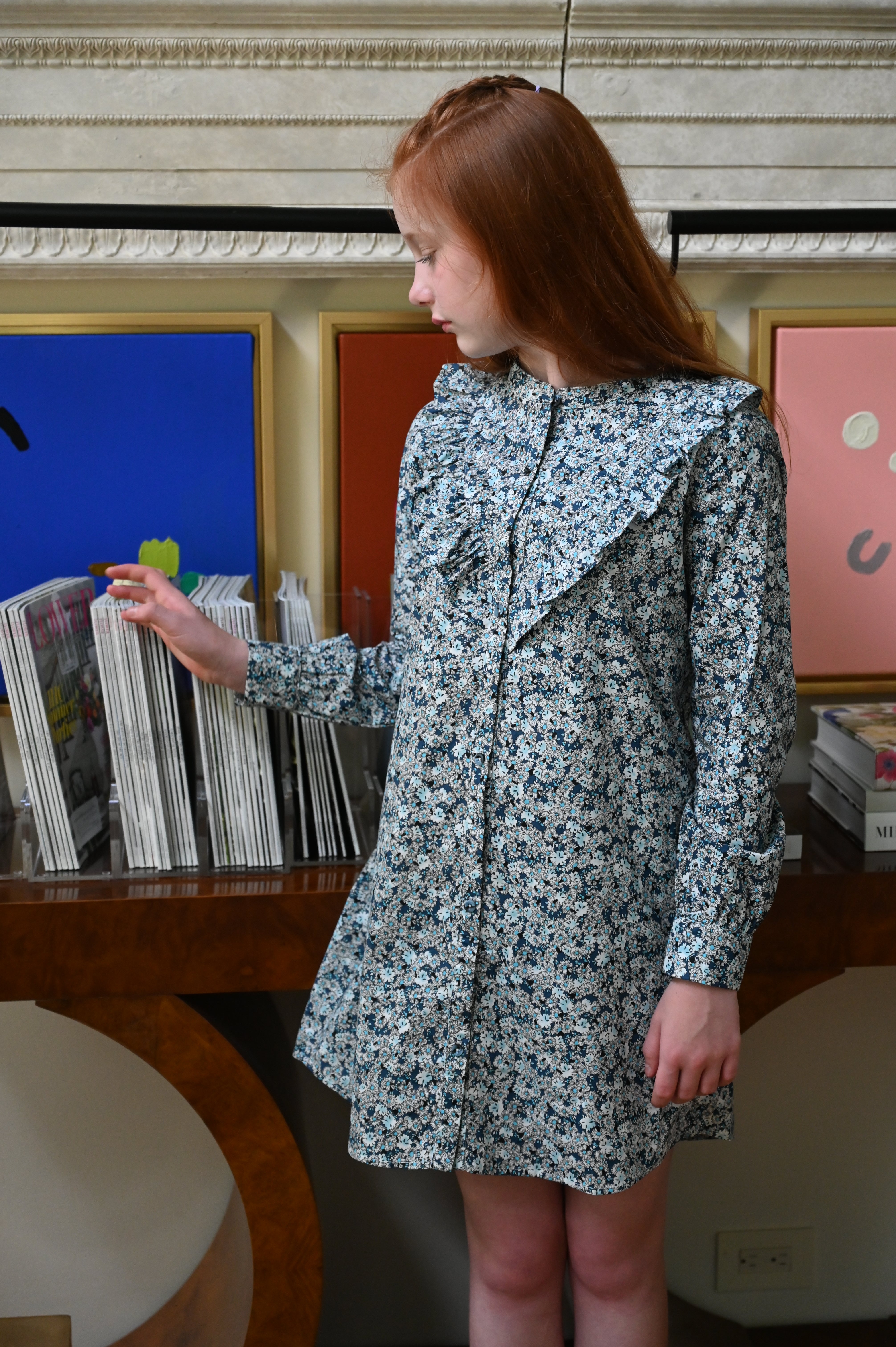 Annie Dress Blue Floral