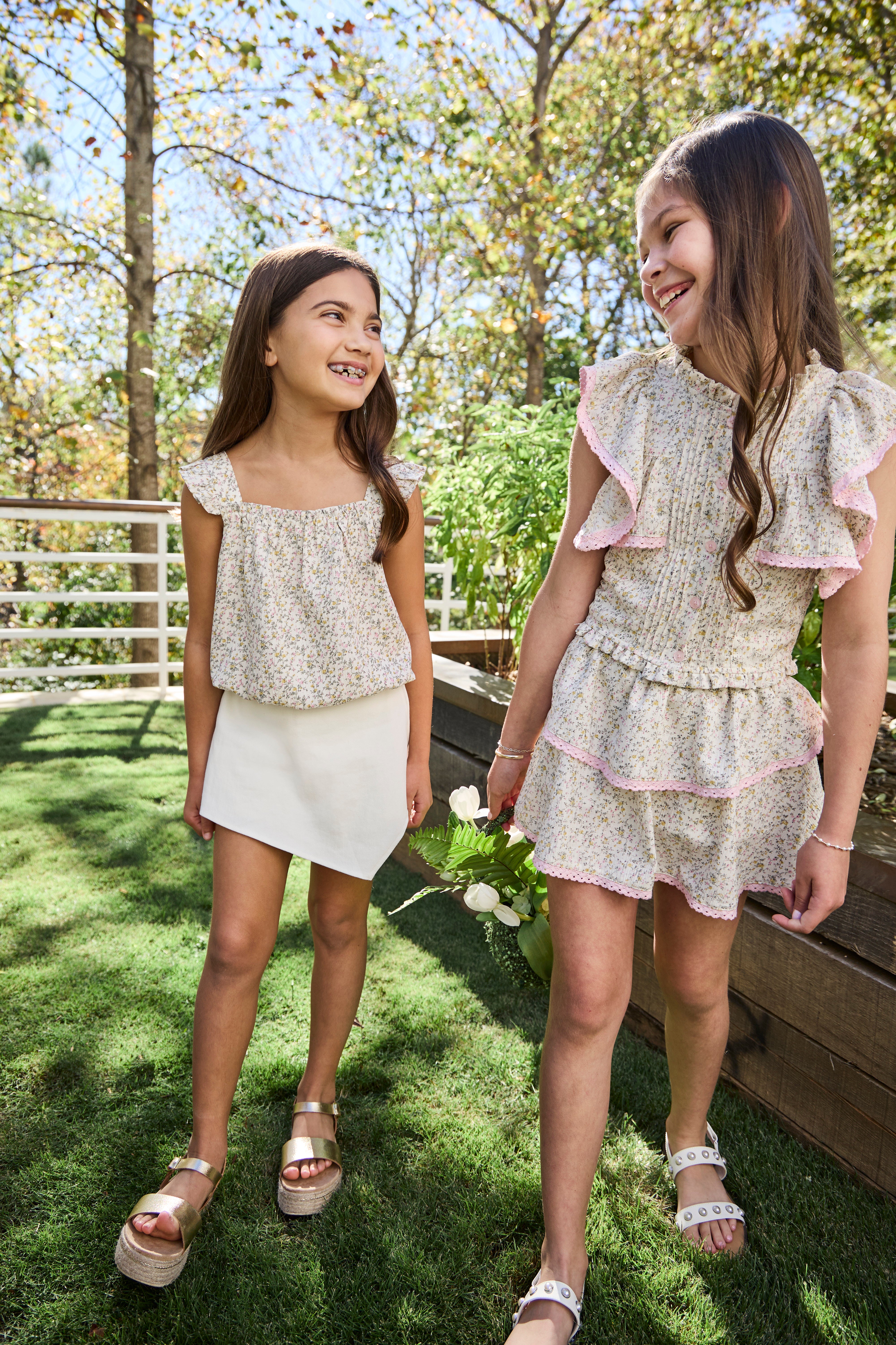 Parker Skort Cream Ditsy