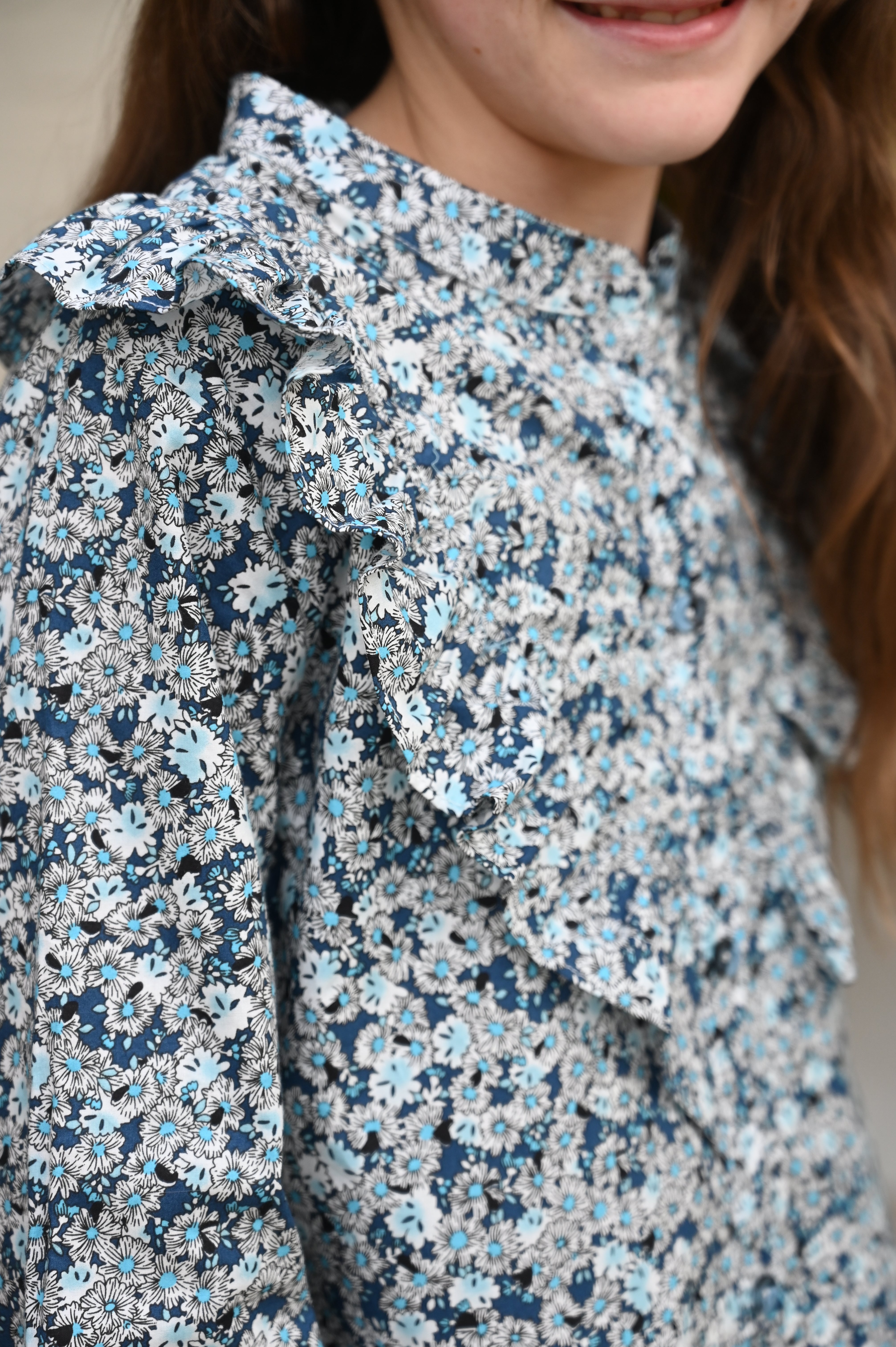 Annie Dress Blue Floral