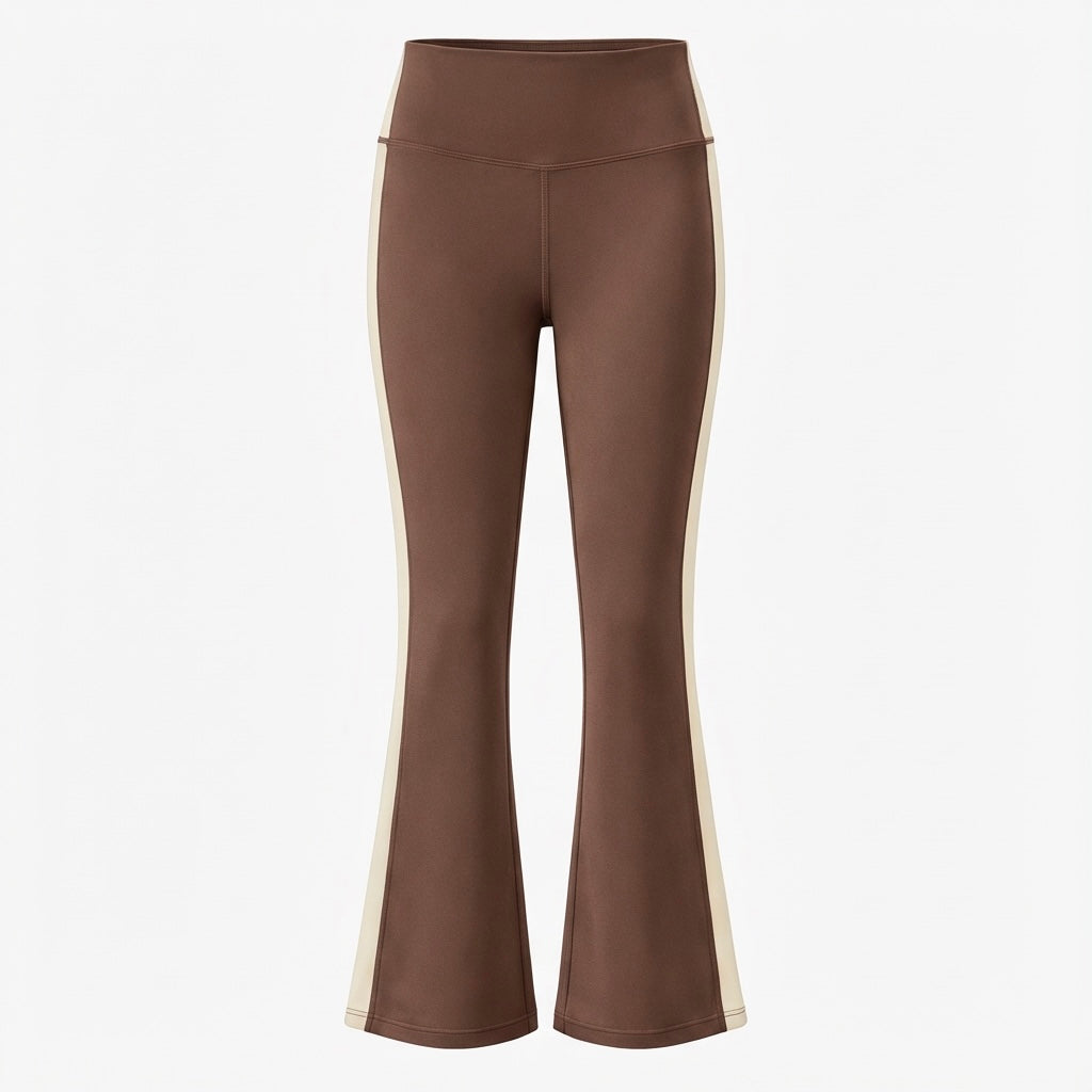 Lollie Flare Leggings Brown/Cream