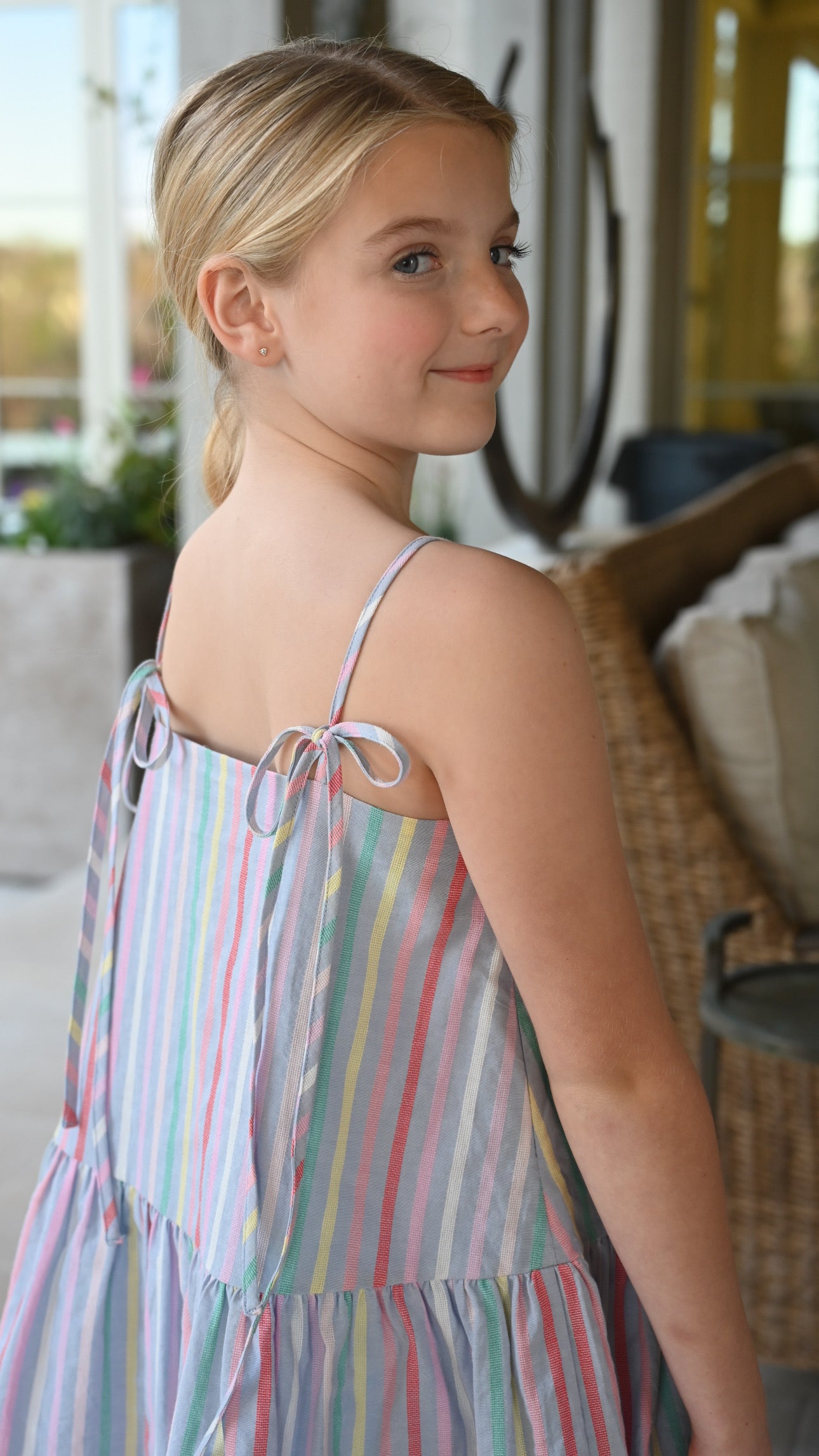 Lydia Dress Sorbet Stripe