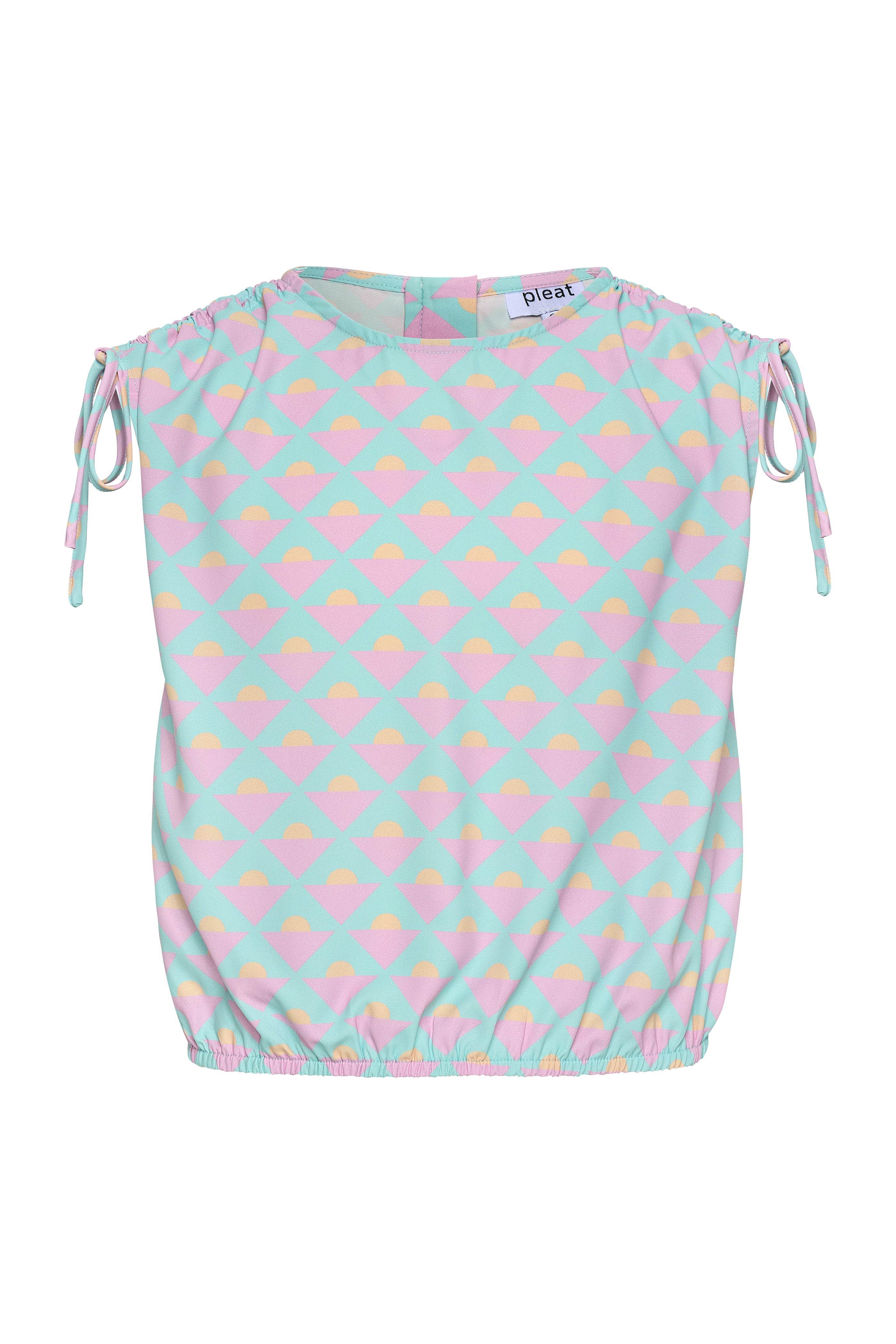 Emma Top w/ Ties Abstract Horizon