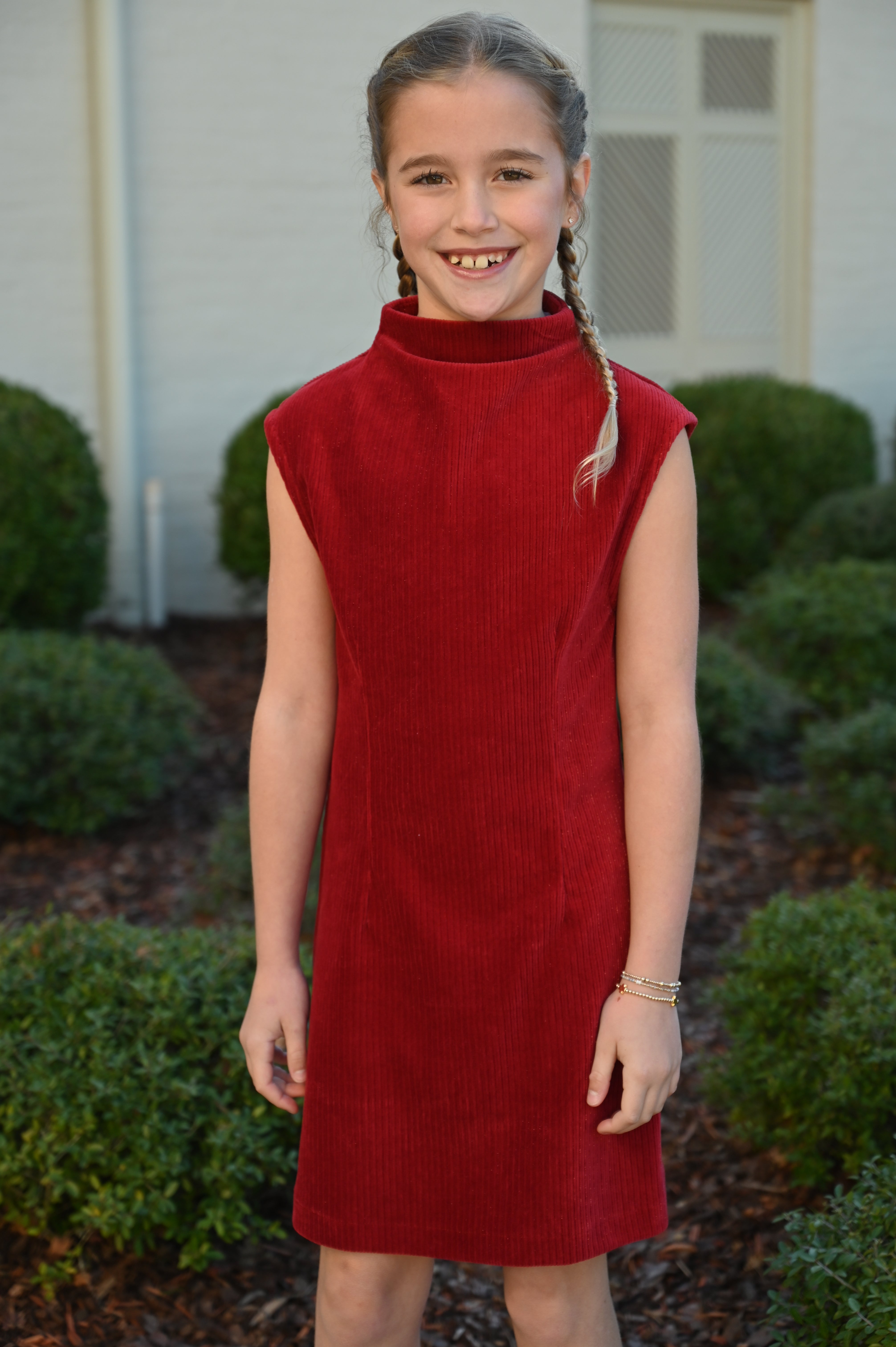 Jenny Dress Red Velour