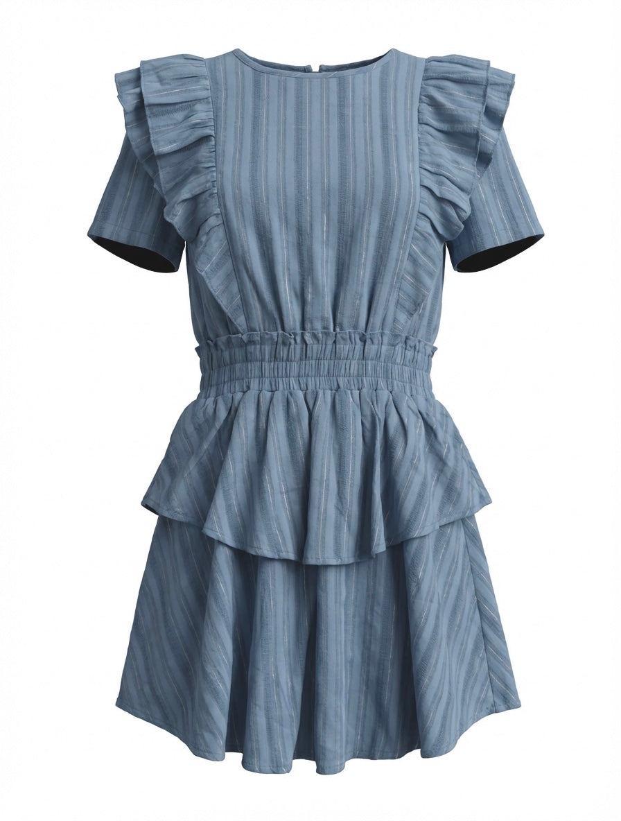 Collier Dress Blue/Gold