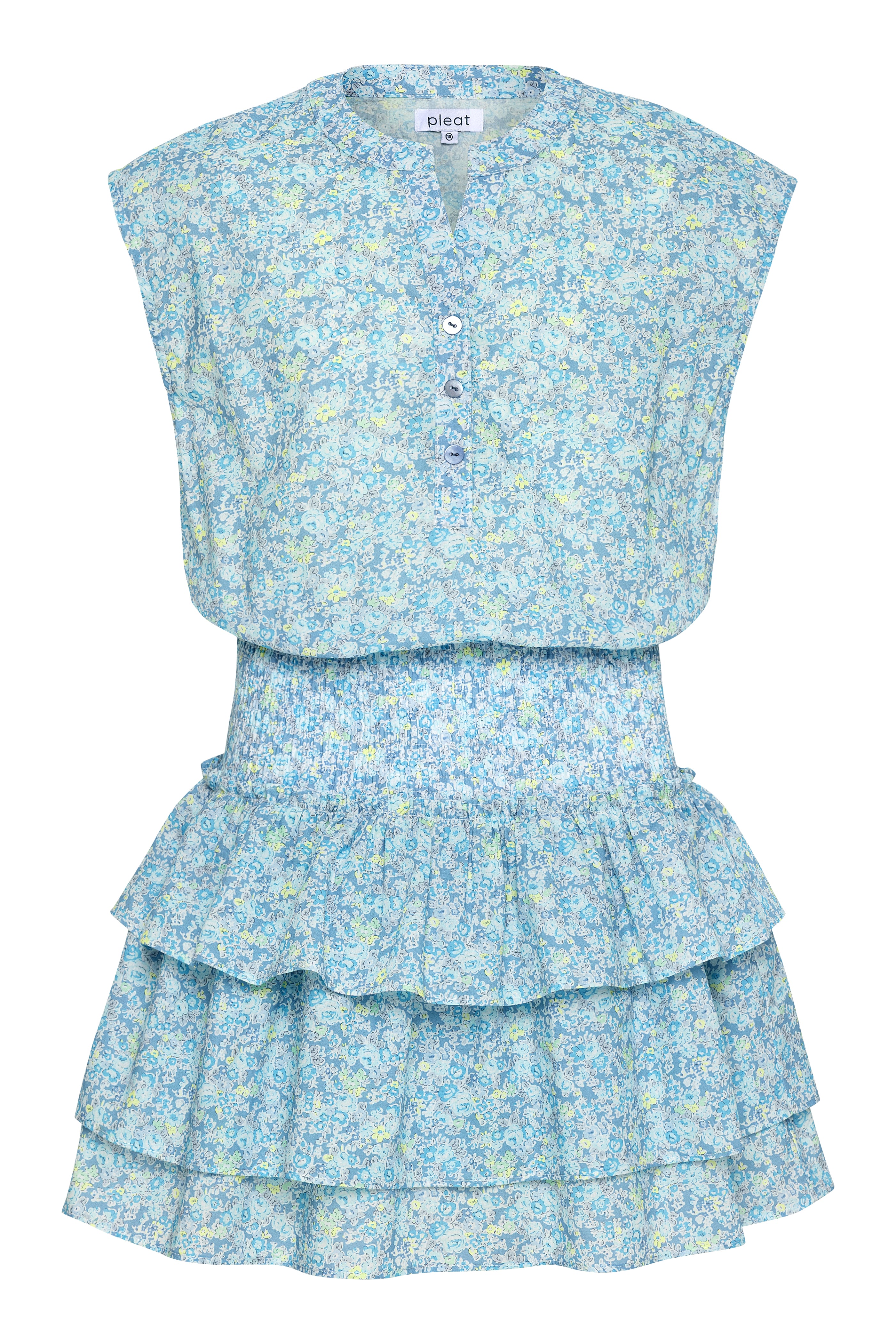 Drew Dress Aqua Floral
