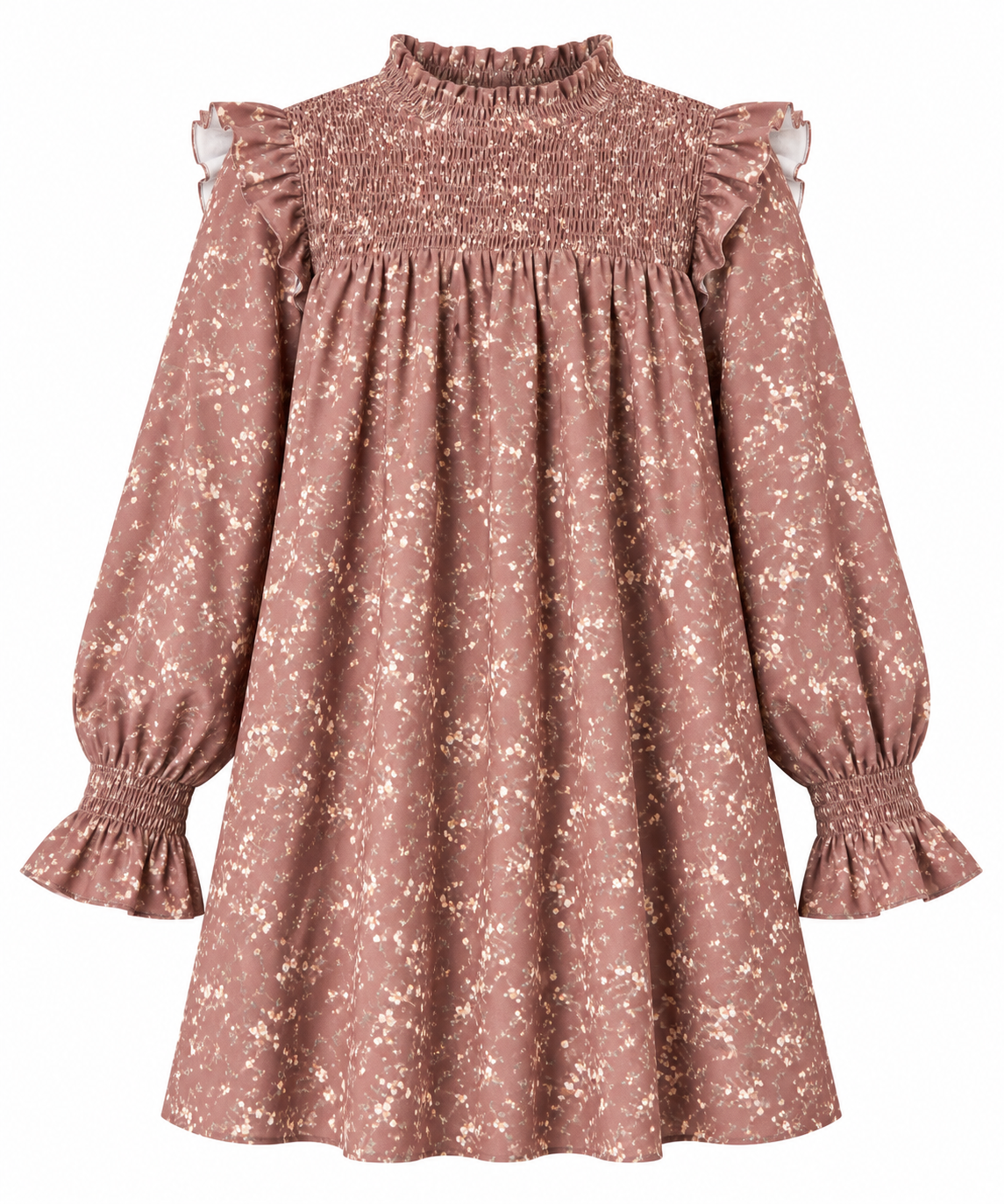 Lottie Dress Brown Sugar Blooms