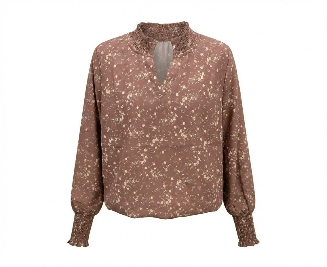 Elizabeth Top Brown Sugar Blooms