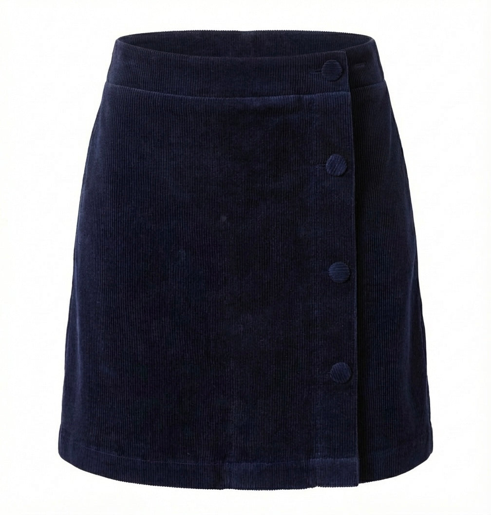 Reese Skirt Midnight Navy Corduroy