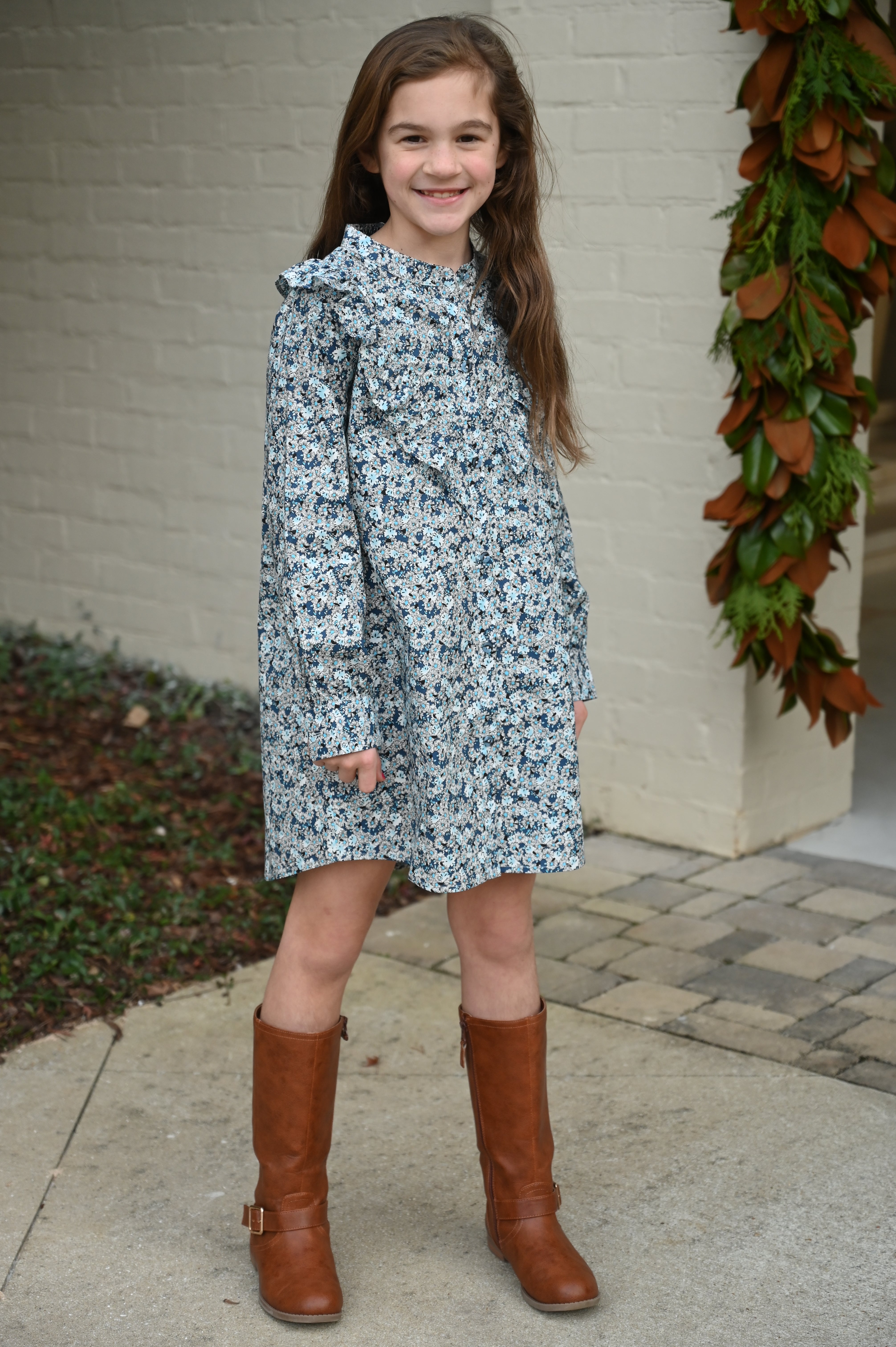 Annie Dress Blue Floral