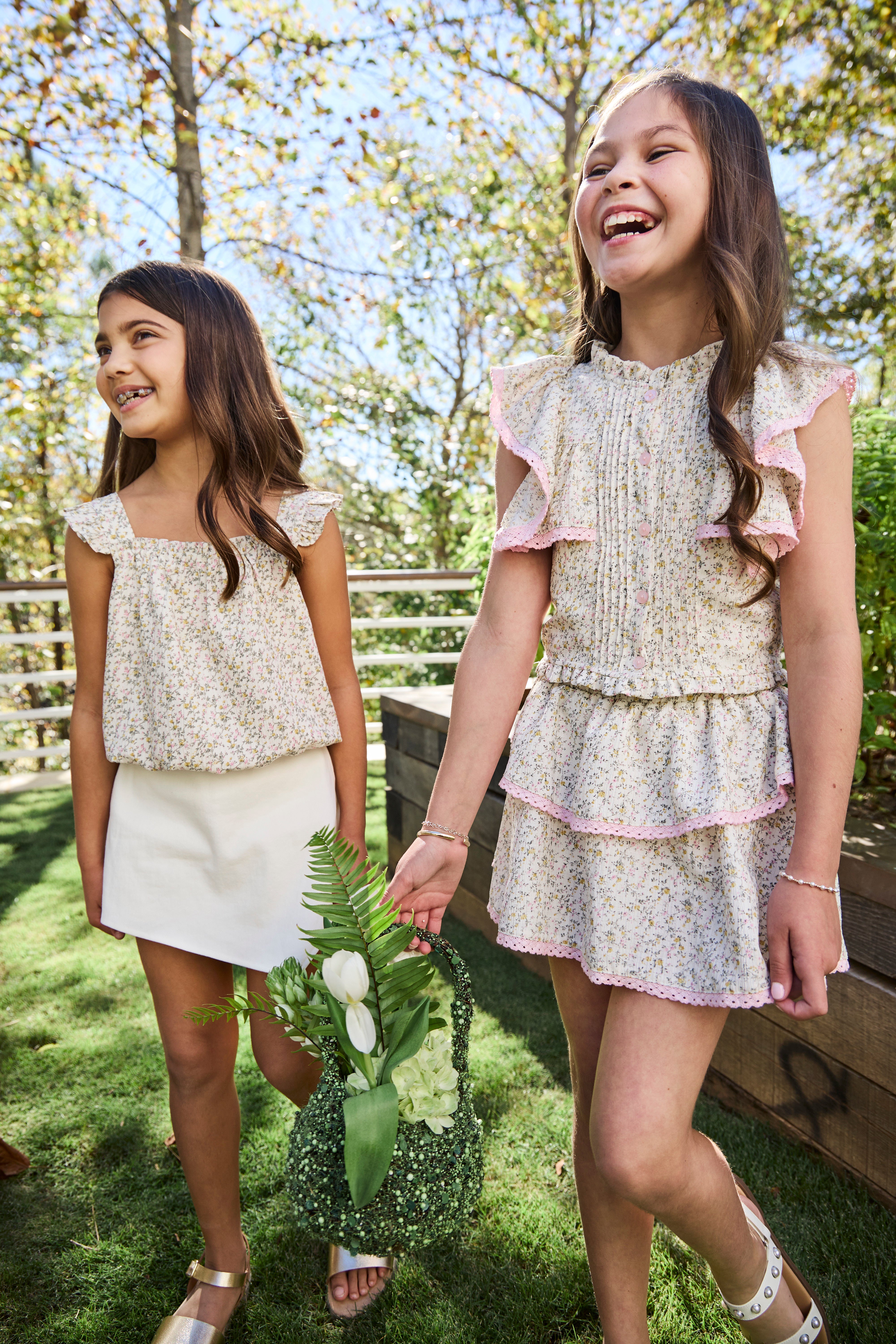 Parker Skort Cream Ditsy