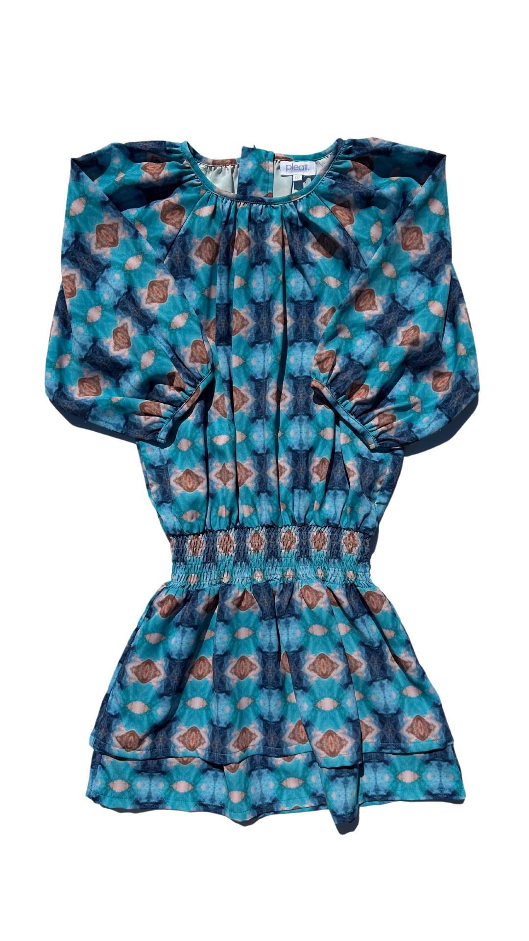 Rory Dress Blue/Brown