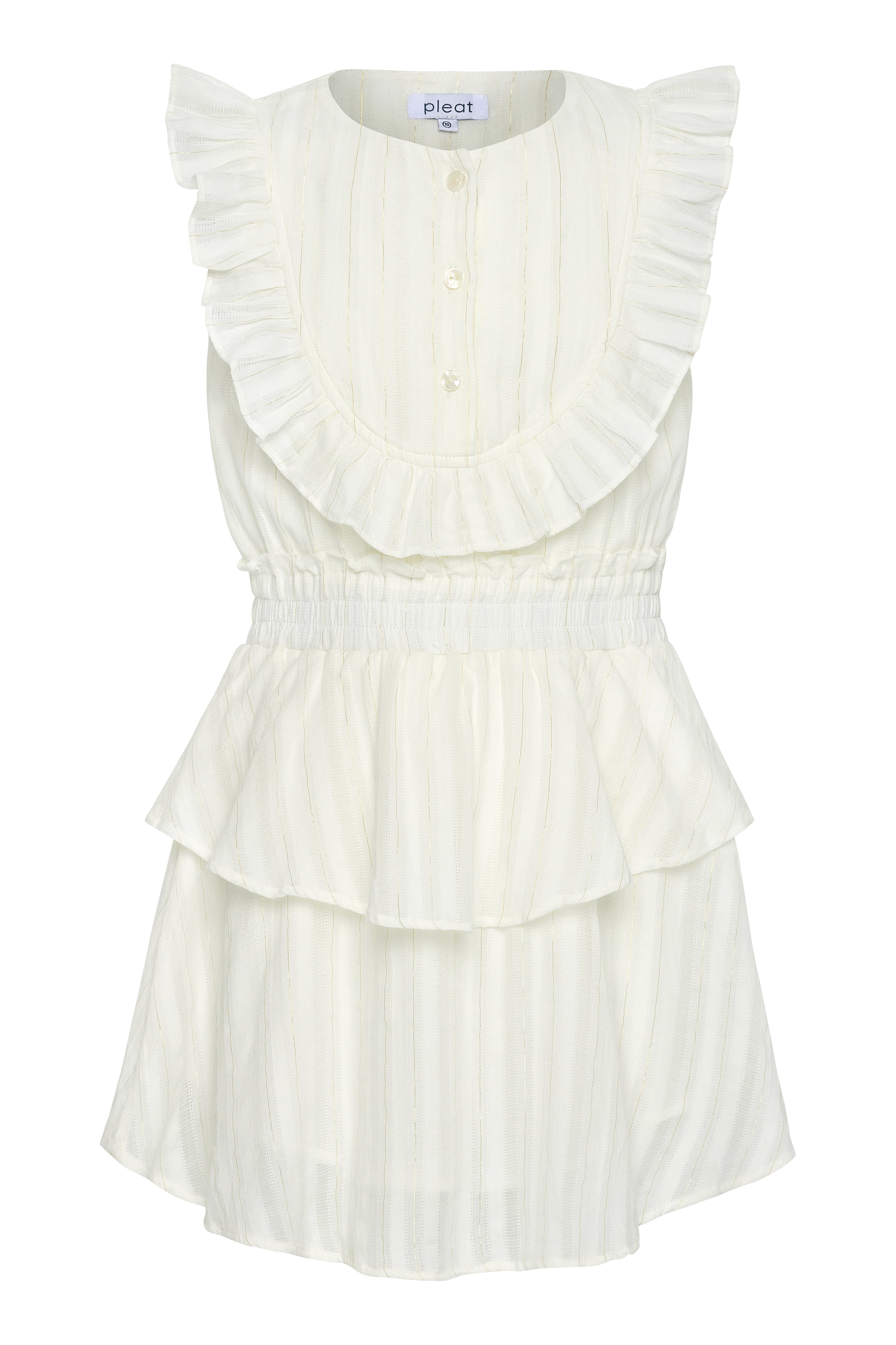 Jane Dress White/Gold