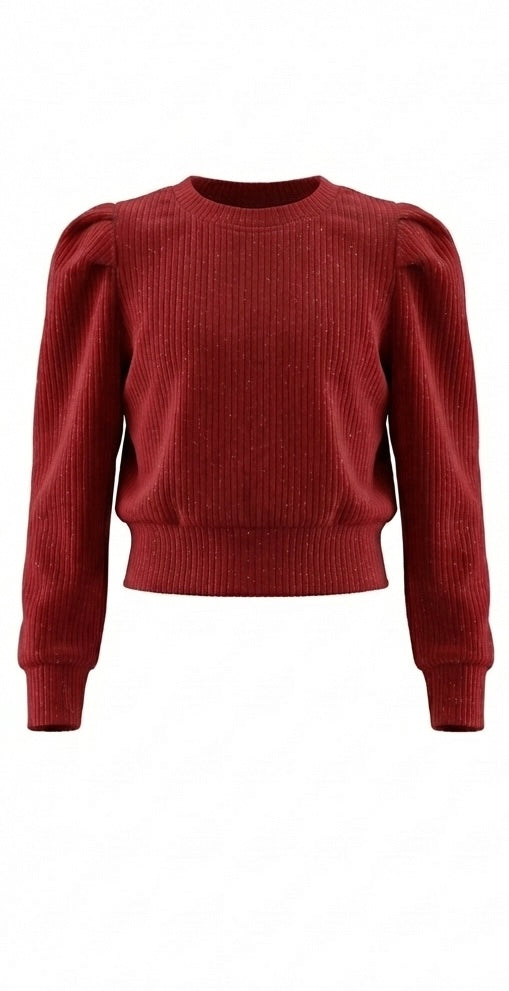 Peyton Top Red Velour