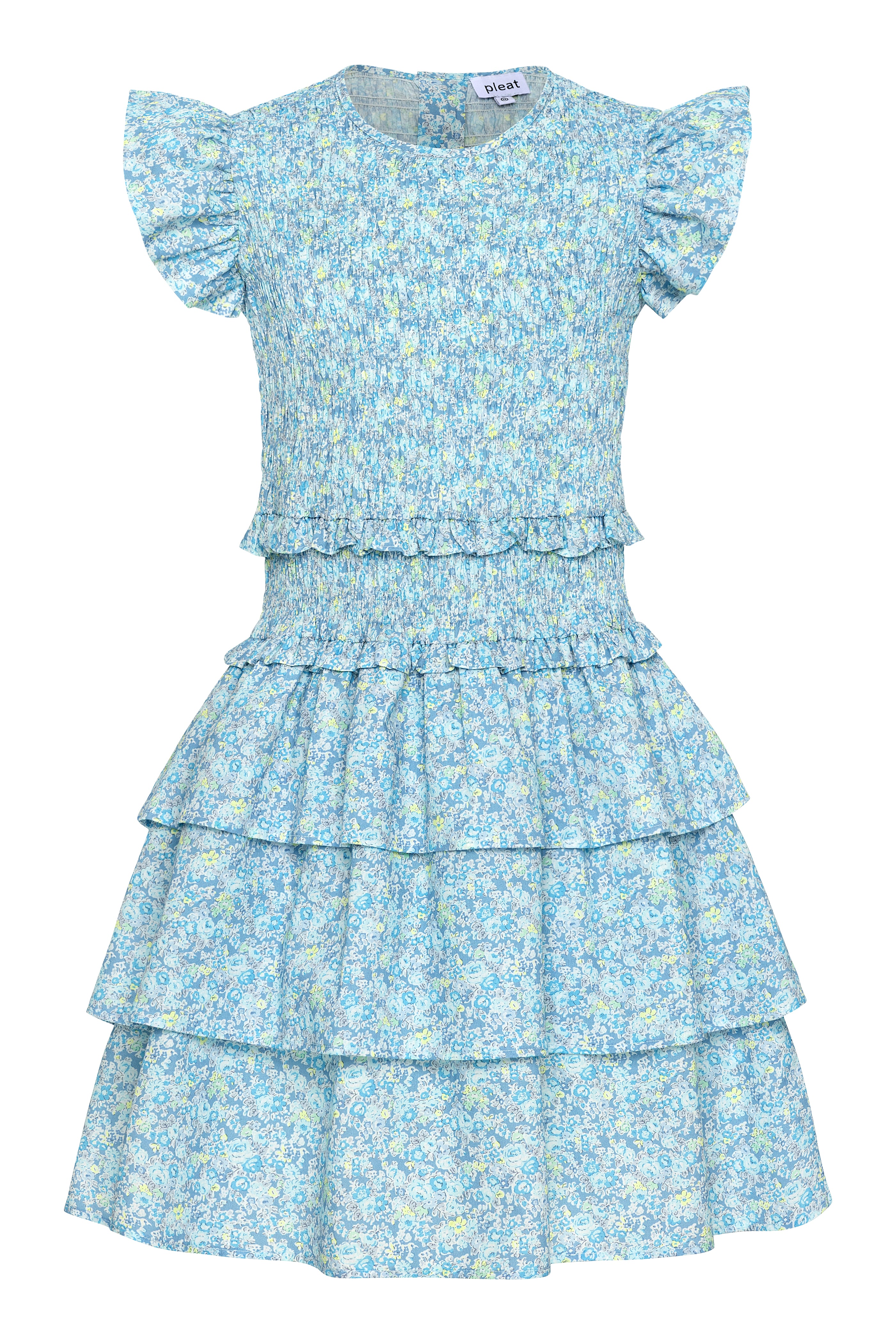 Claire Dress Aqua Floral