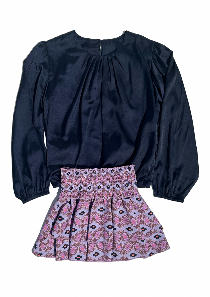 Scottie Skirt Purple/Navy