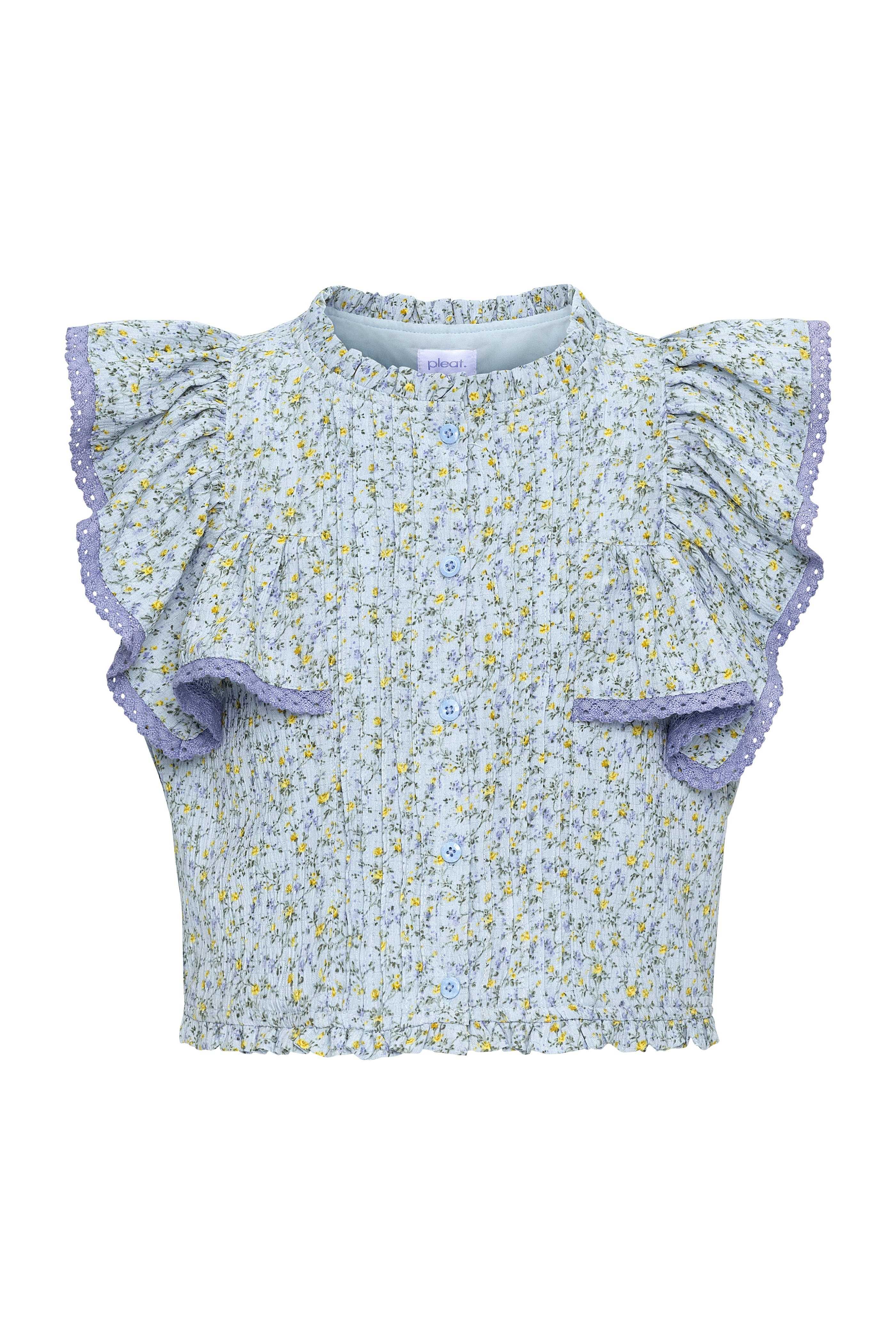 Posie Top Blue Ditsy