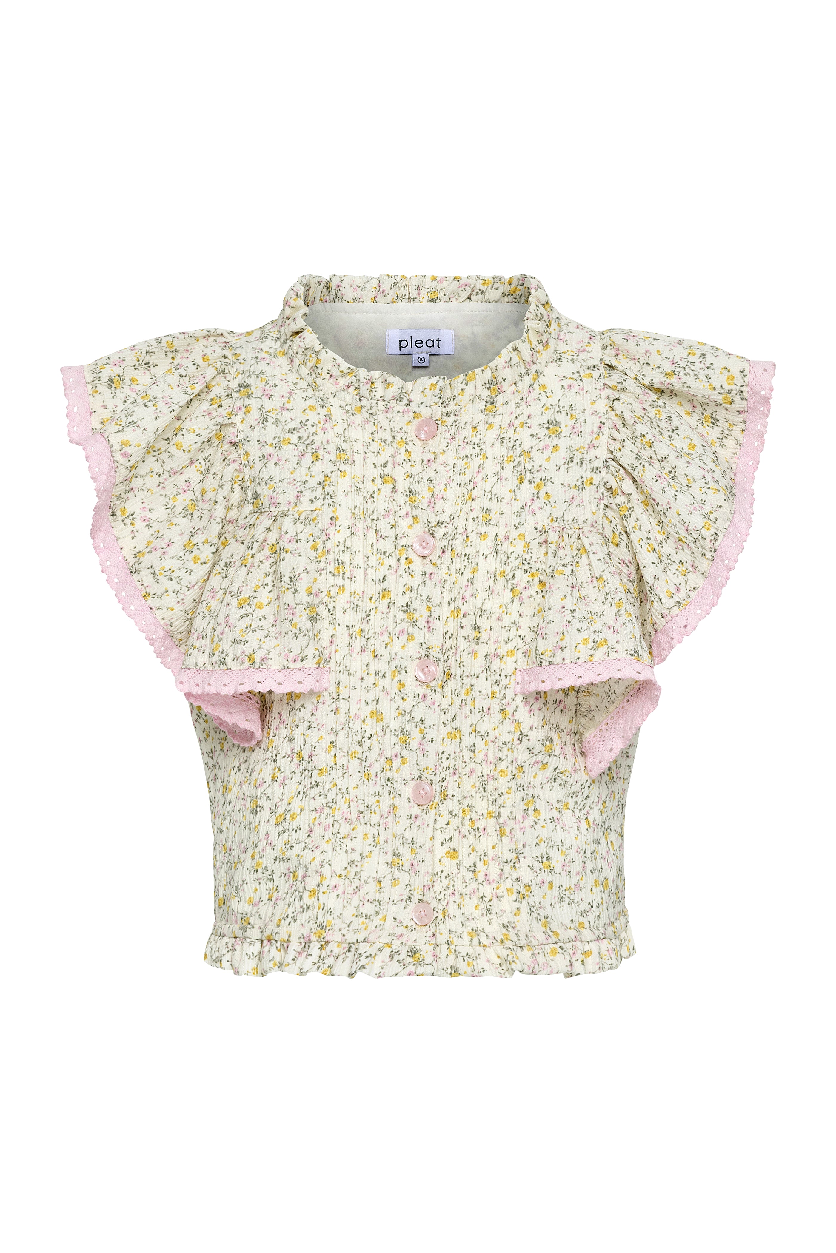 Posie Top Cream Ditsy
