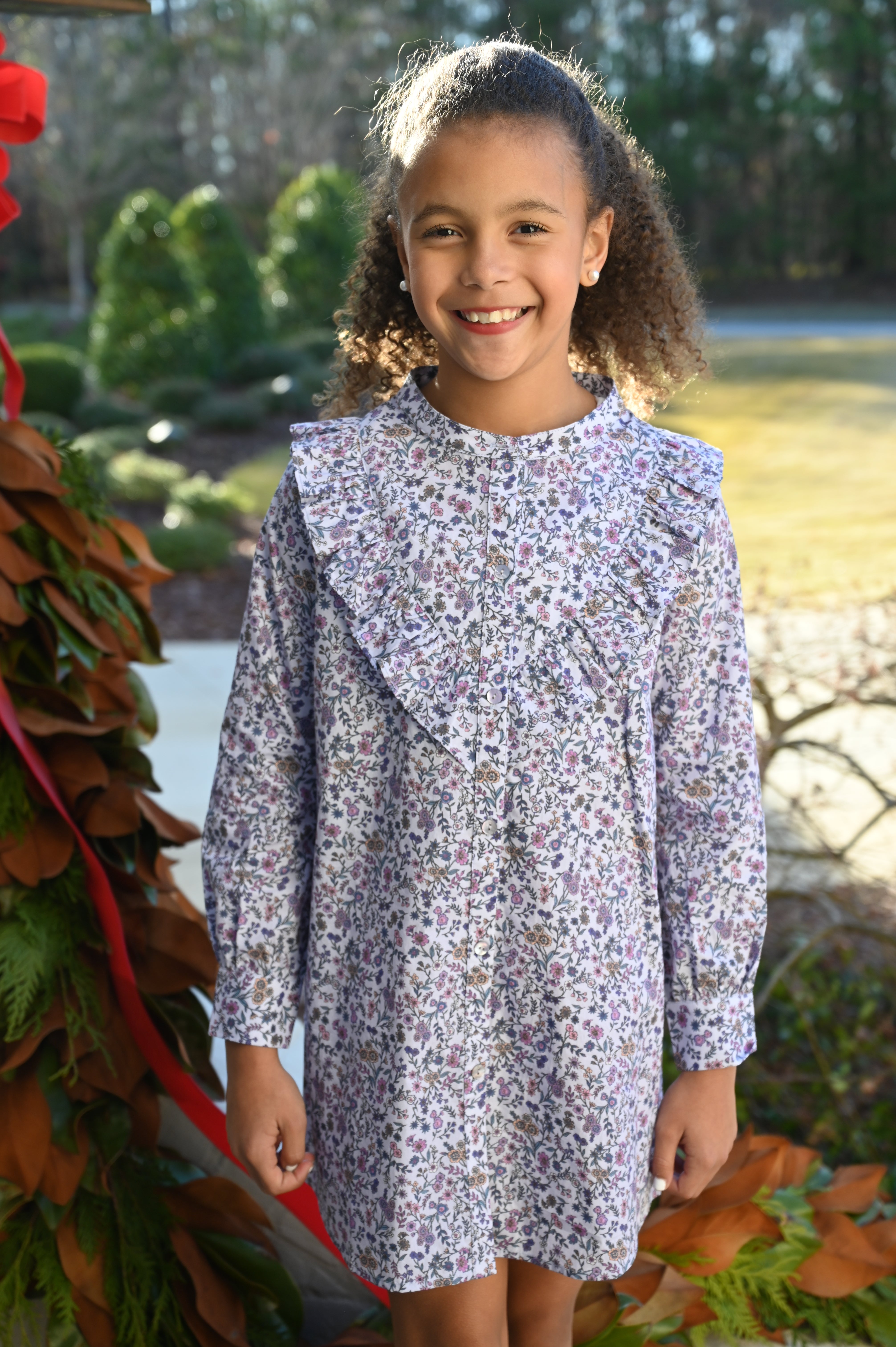 Annie Dress Plum Floral