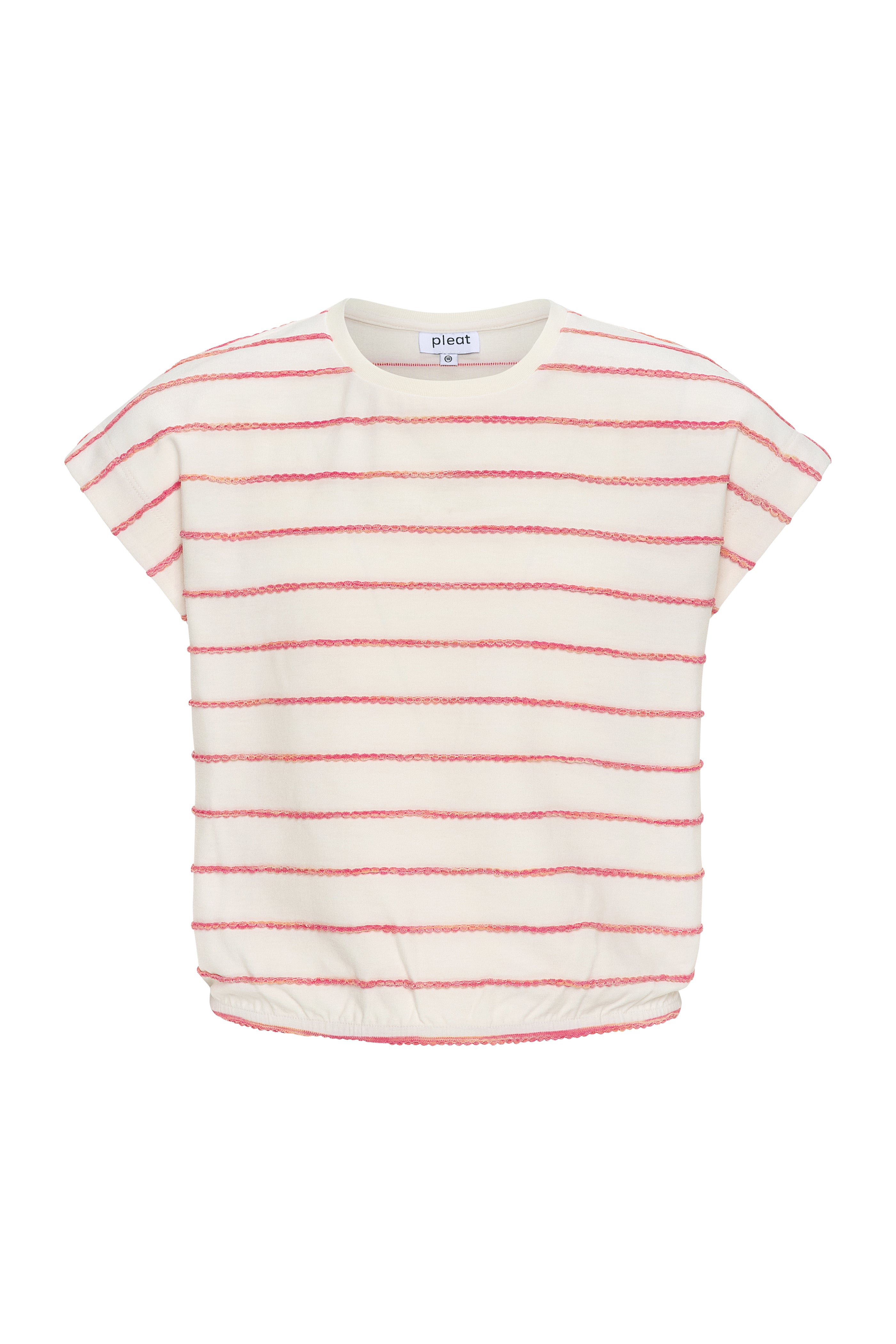 Hartley Top Coral Stripe