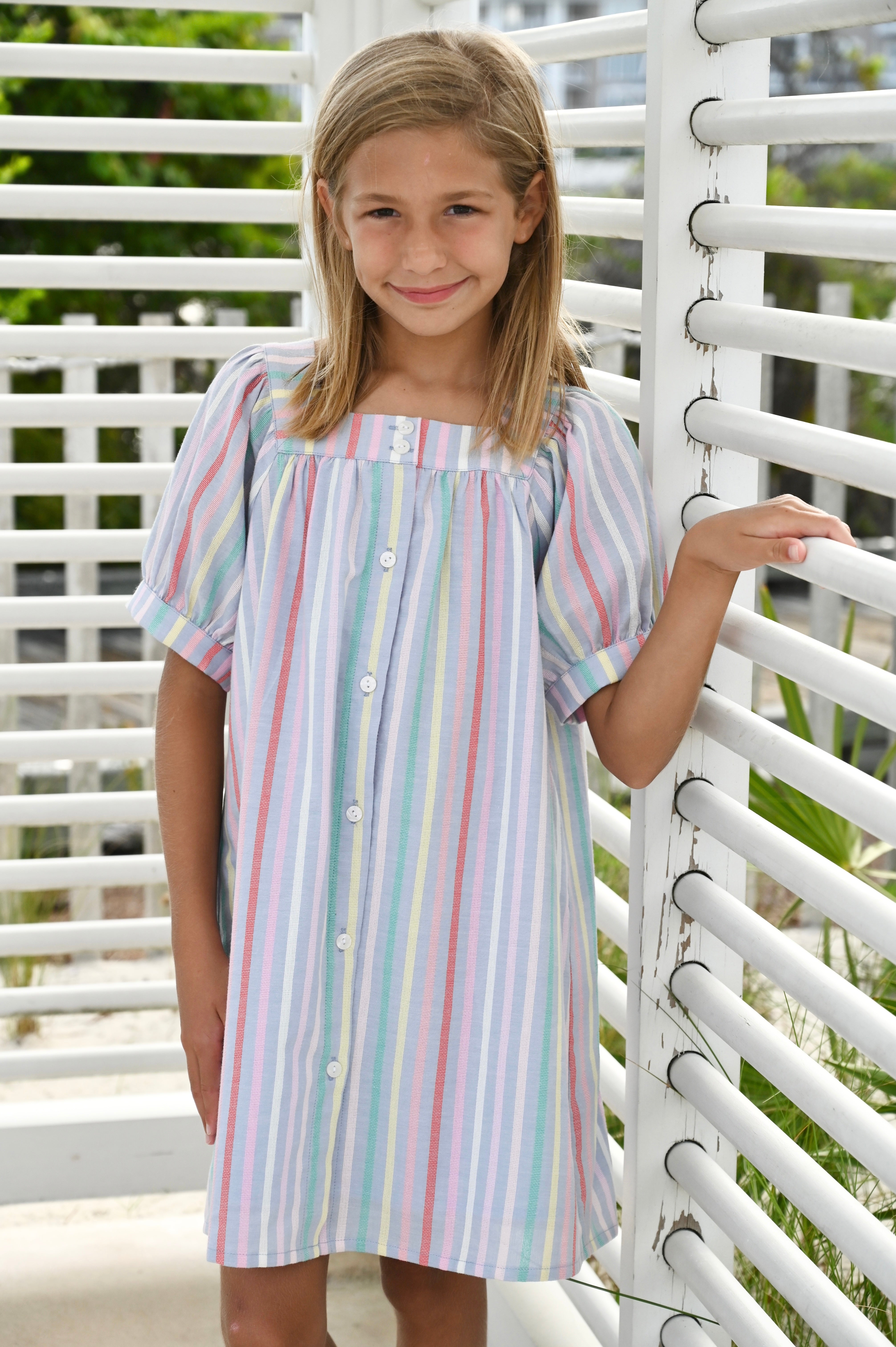 Marie Dress Sorbet Stripe