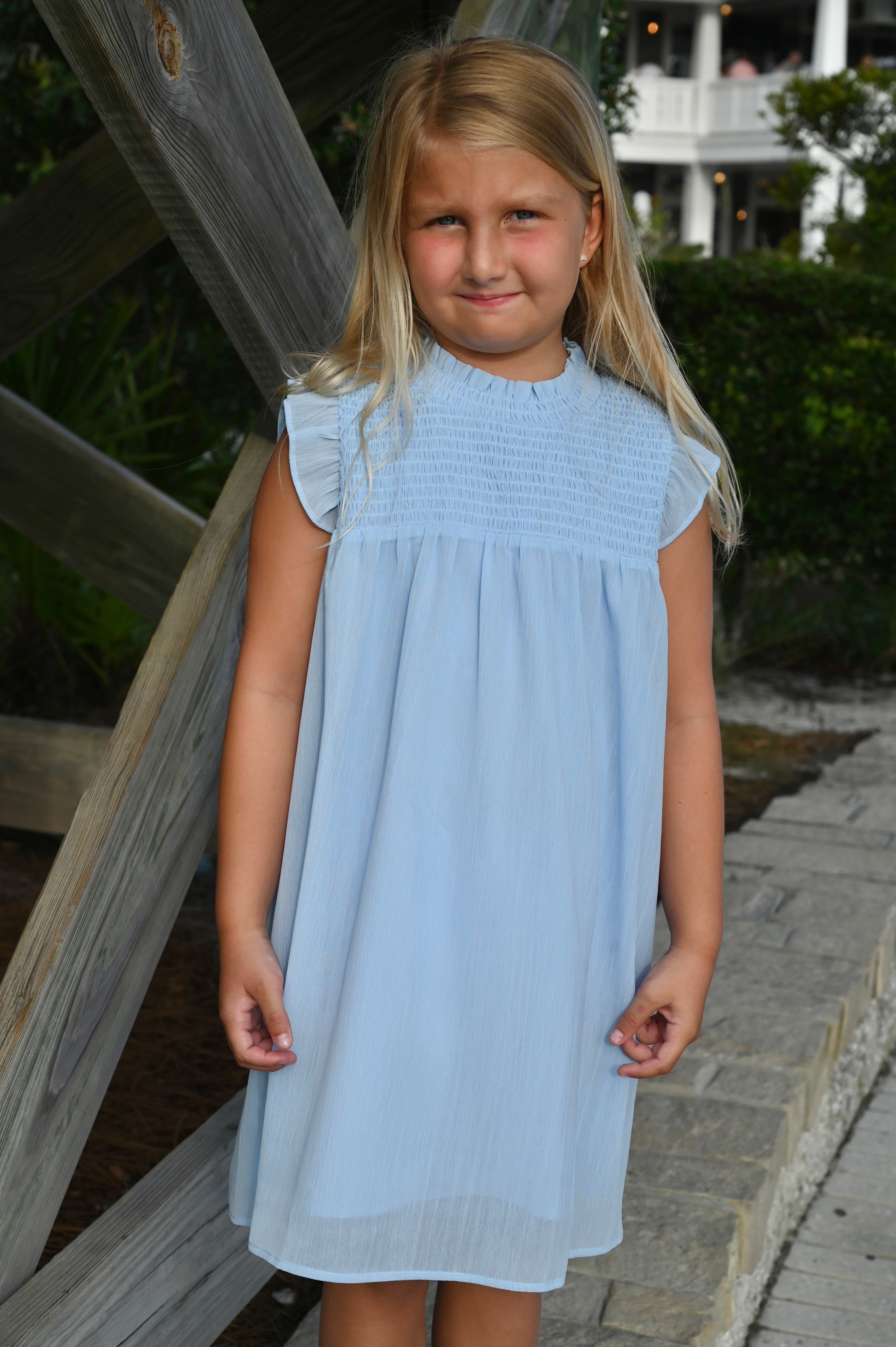 Lottie Dress Sleeveless Pastel Blue 2