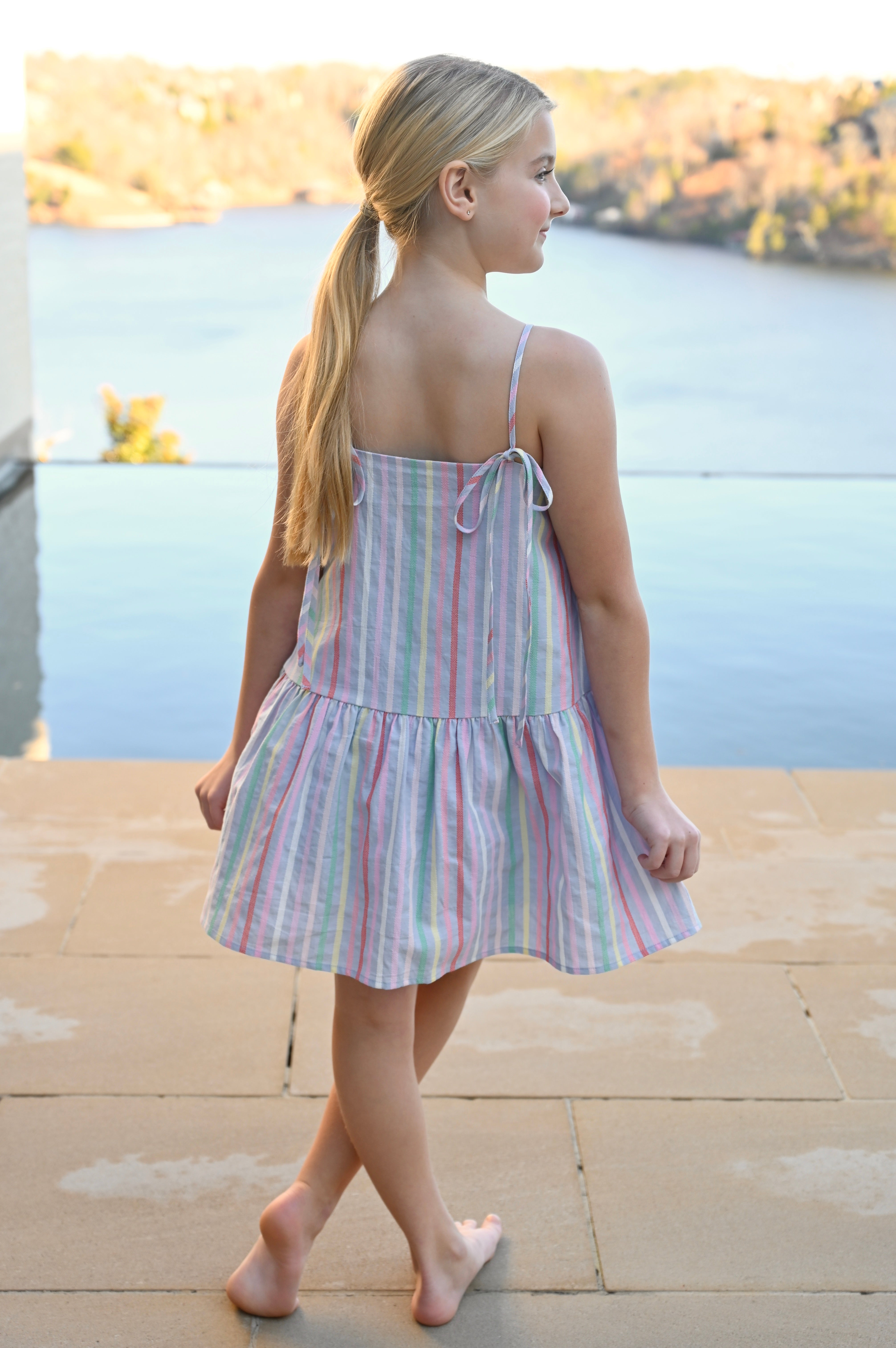 Lydia Dress Sorbet Stripe