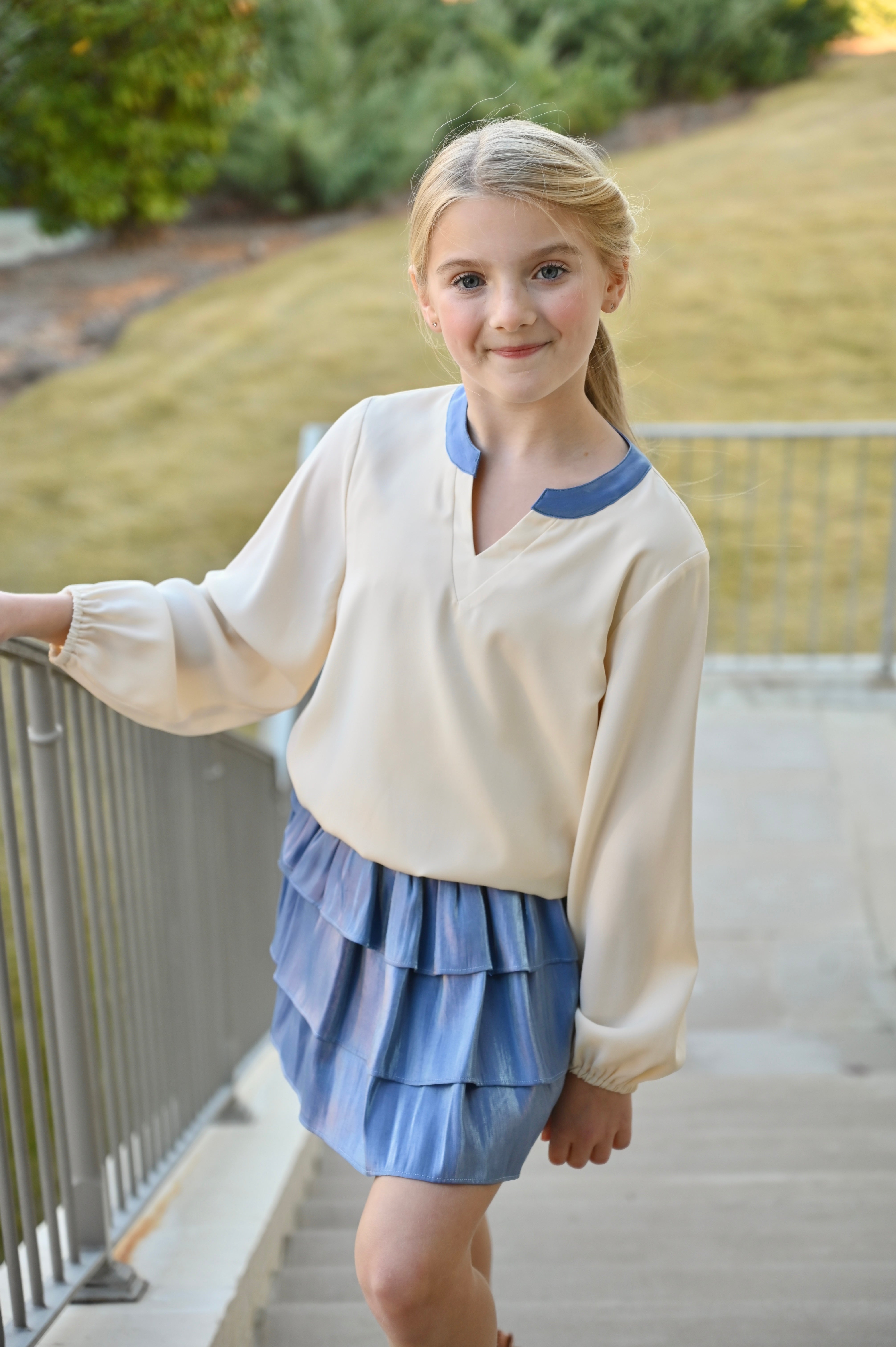 Luna Skirt Blue Shimmer