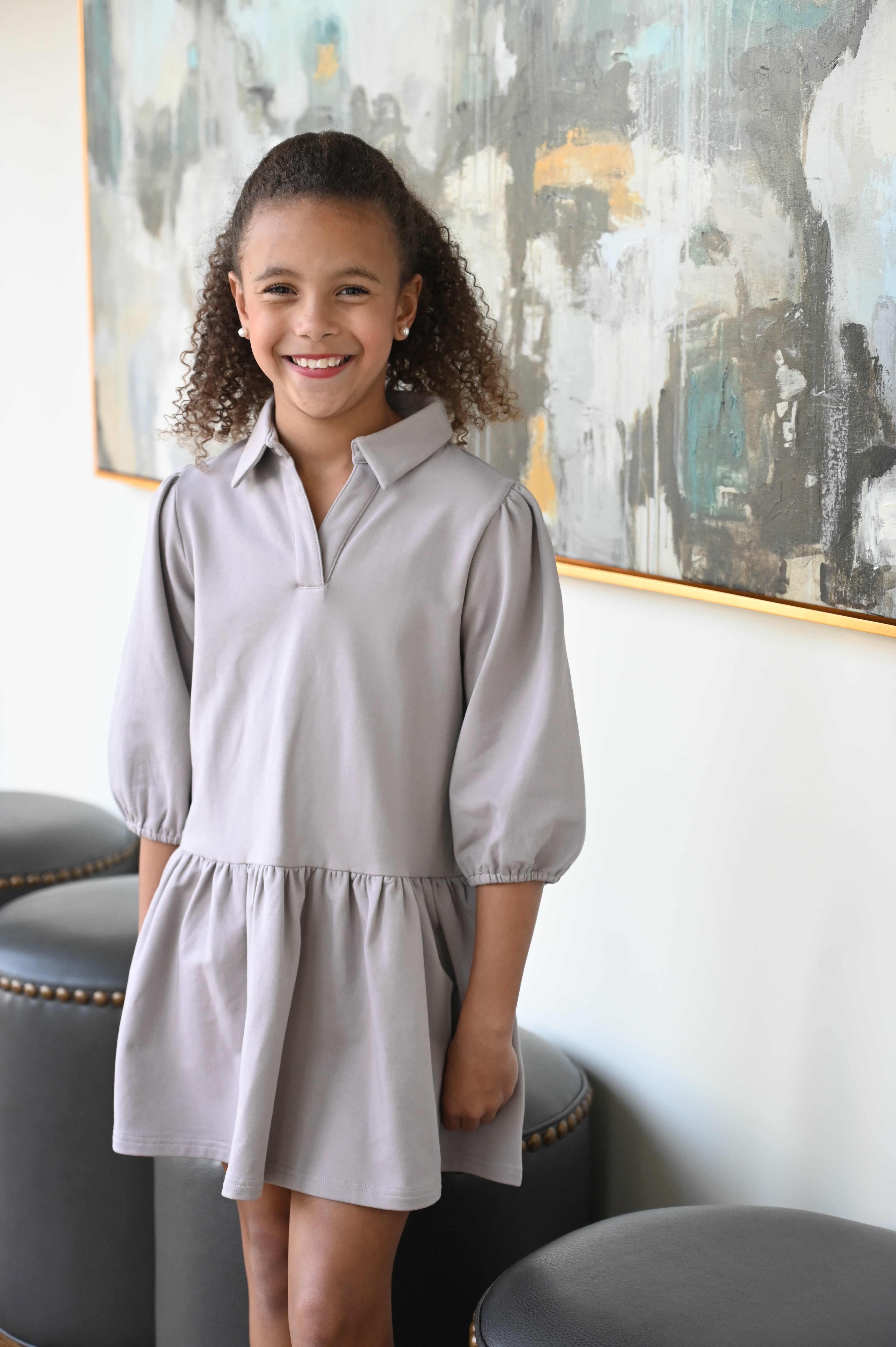 Sibley Sweatshirt Dress Fawn