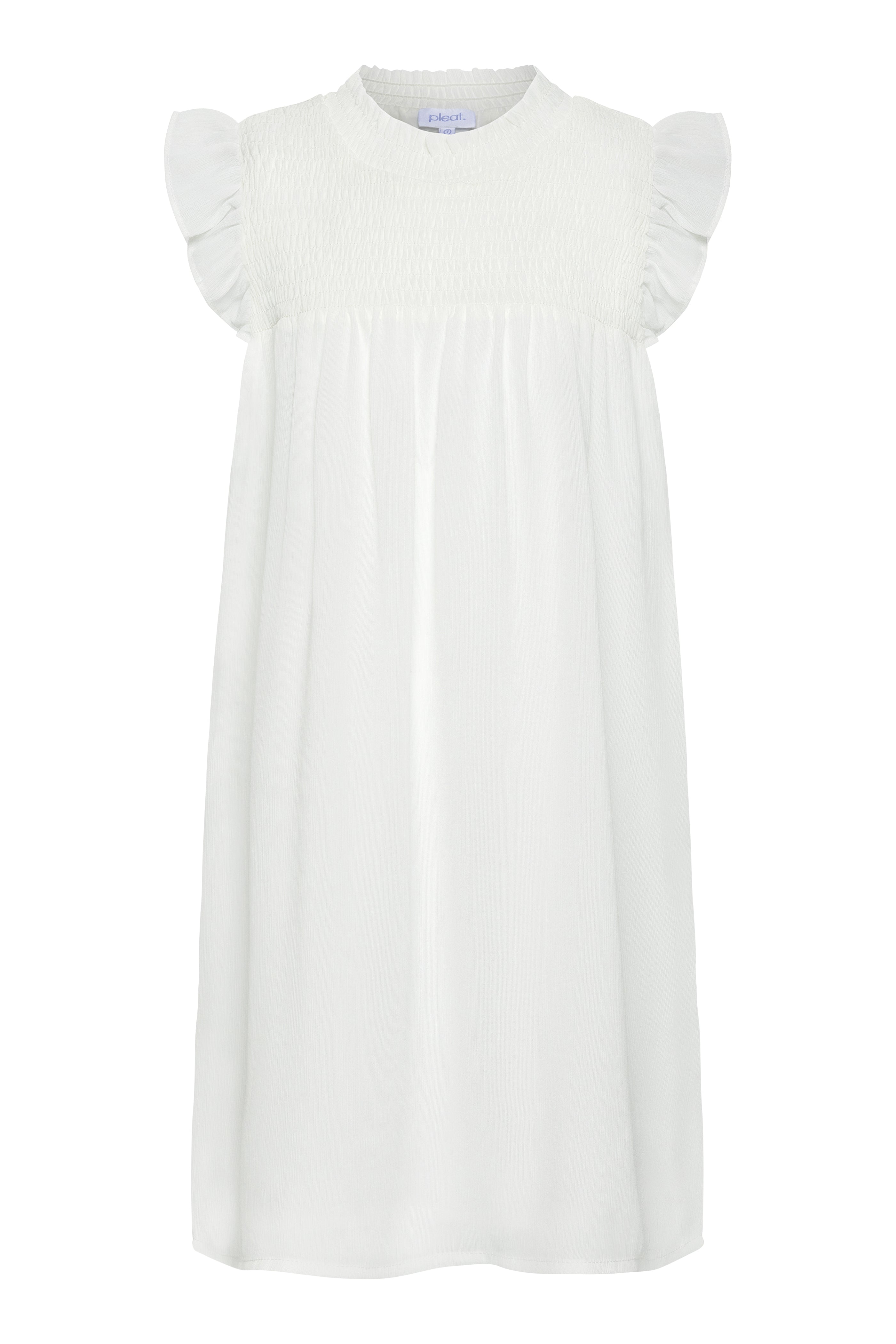 Lottie Dress Sleeveless White