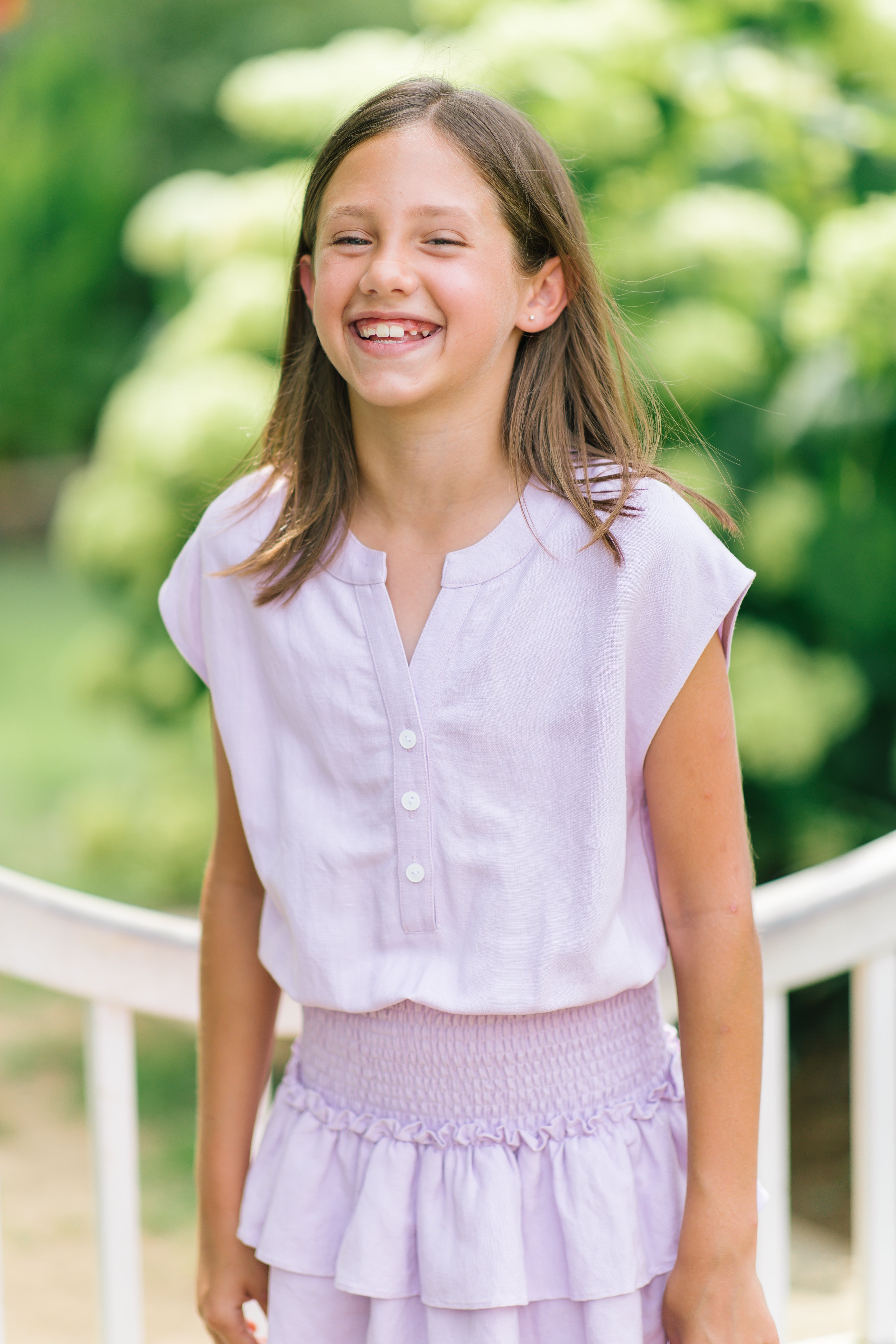 Drew Dress Lilac Linen